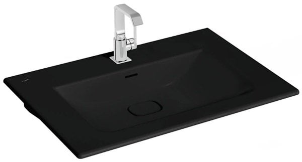 Vitra 7538B083-0001 Metropole Etajerli Lavabo 80 cm Mat Siyah.